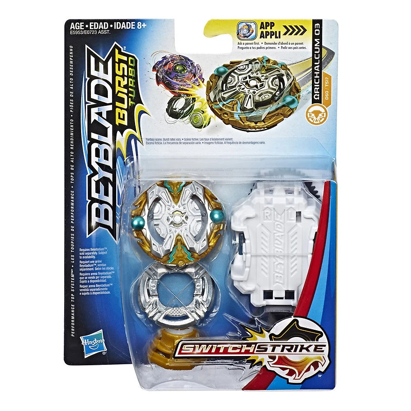 Beyblade Burst Turbo SwitchStrike - Kit de départ Orichalcum O3.