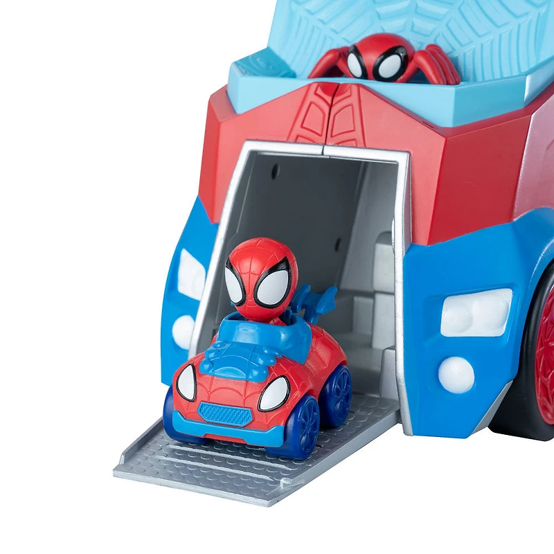 Spidey et amis - Véhicule vedette arachno-attaque 2 en 1 - Transporteur Spidey