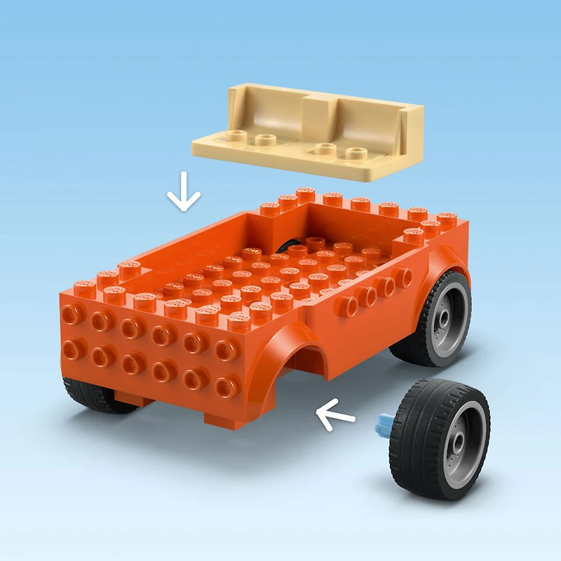 LEGO Bluey: Bluey's Beach & Family Car Trip - Building Toy for Kids, Girls, and Boys 4+ - 11202