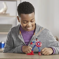 Marvel Avengers Bend and Flex - Figurine flexible de super-héros Captain America