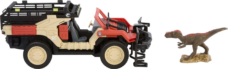 Matchbox RC Jurassic World Dino Catcher RC, Remote-Control Toy Truck with Dinosaur Figure