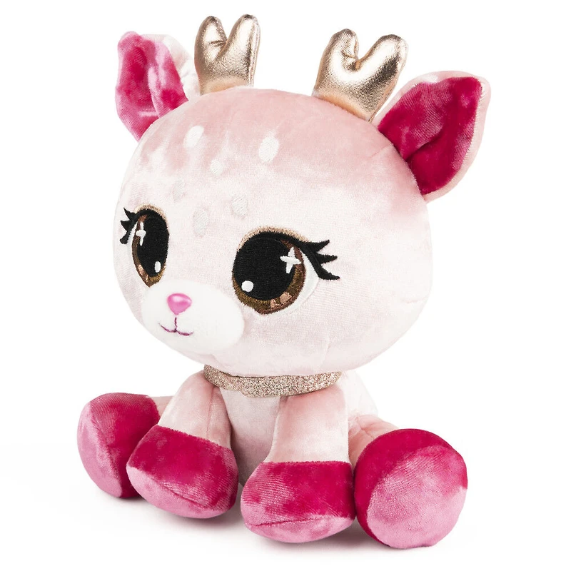 GUND P.Lushes Designer Fashion Pets, Lissa Doemi, biche en peluche de luxe douce et élégante, rose et or, 15,2 cm