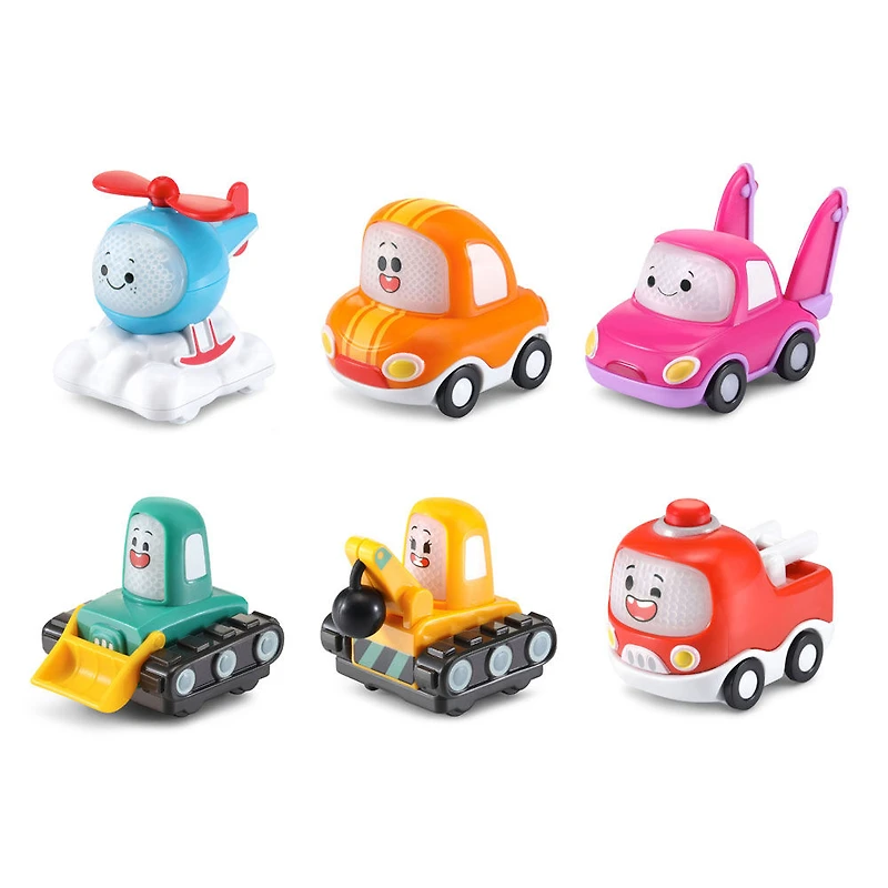 VTech Tut Tut Cory Bolides - Mini véhicules - Pack de 6 personnages - Édition française