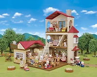 Calico Critters Red Roof Country Home, Dollhouse Playset with Figures, Furniture and Accessories
