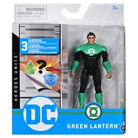 DC Comics 4-inch GREEN LANTERN Action Figure with 3 Mystery Accessories, Adventure 4