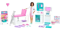 Barbie - Coffret La Clinique de Barbie, avec Barbie Docteur Brune