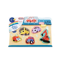 Little Baby Bum 5-Piece Chunky Wooden Sound Puzzle Plays Wheels on the Bus - English Edition