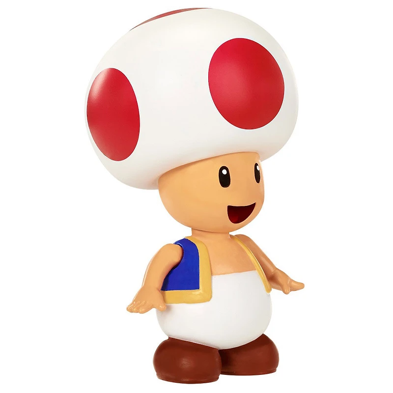  Nintendo -  Figurines de 4 pouces Monde de Nintendo Vague 7 - Toad Rouge