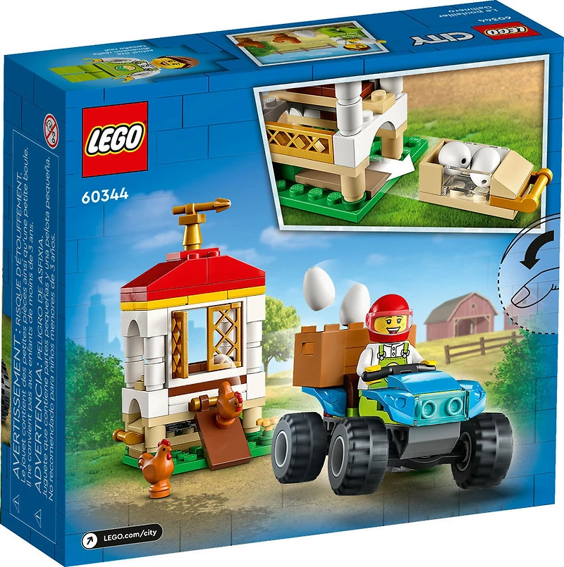 LEGO City Chicken Henhouse 60344 Building Kit (101 Pieces)