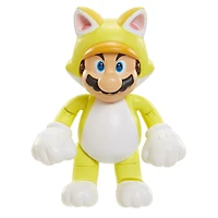  Nintendo -  Figurines de 4 pouces Monde de Nintendo Vague 7 - Mario Chat avec cloche
