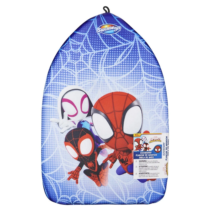 Swimways, Marvel Spidey, Planche de natation, aide à la natation et brassards pour la piscine, bouées de piscine