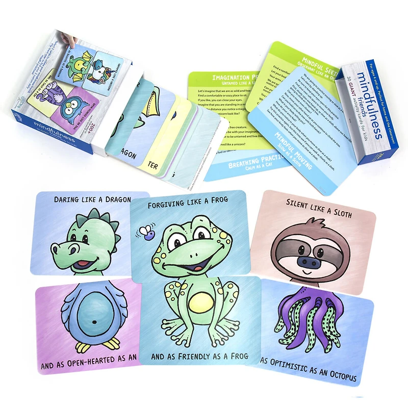 Mindful Living Mindfulness Friends Cards - English Edition