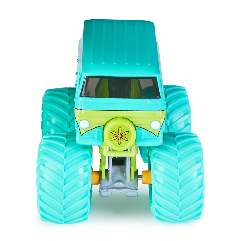 Monster Jam, Monster truck Mystery Machine officiel, véhicule en métal moulé, série Nitro Neon, échelle 1:64