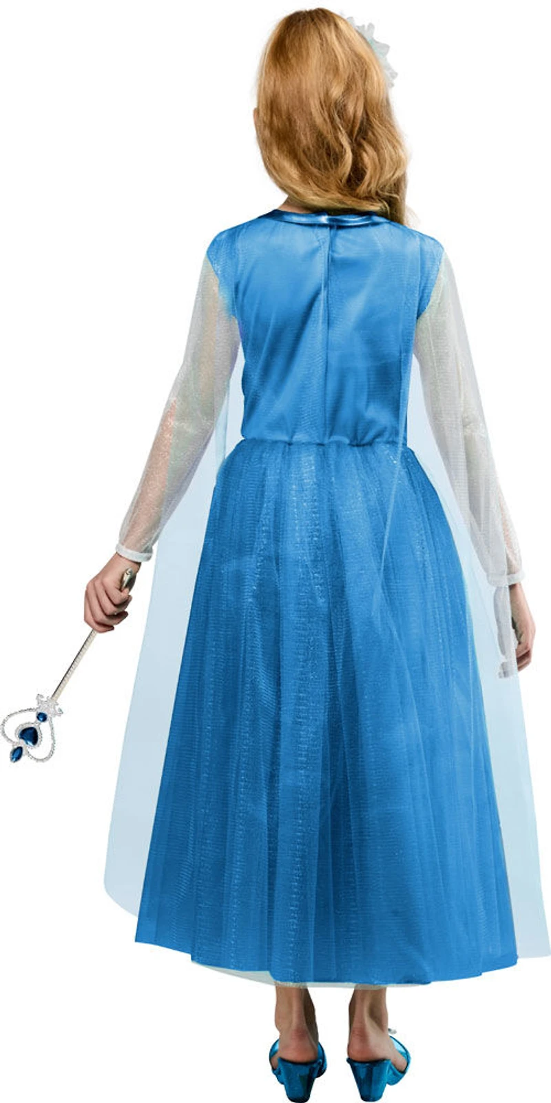 Rubies Snow Princess Costume Dress with Bow Headpiece, Girls Small (Size 6-7)