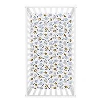 Drap-housse pour lit de bébé en flanelle de luxe Trend Lab - Zambie