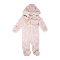 Baby Mode Signature Landau en peluche de luxe : rose 0-3 mois