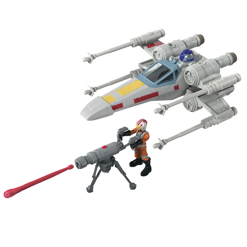 Star Wars Mission Fleet, Luke Skywalker et chasseur X-wing, classe stellaire, figurine de 6 cm avec véhicule