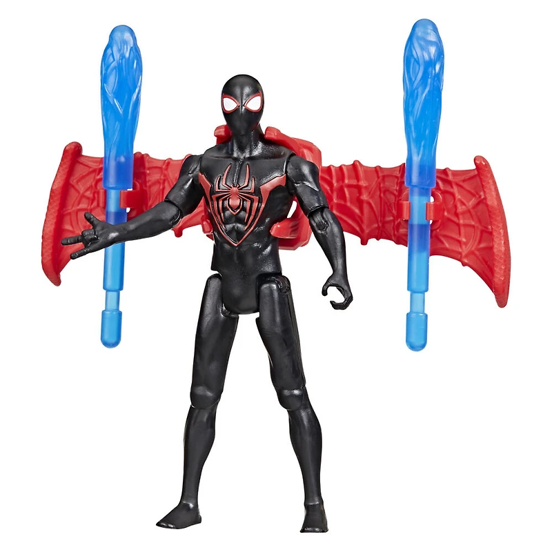 Marvel Spider-Man VenomVersus Epic World of Action Miles Morales Bolide de course Remix, figurine et voiture, jouets de super-héros, dès 4 ans
