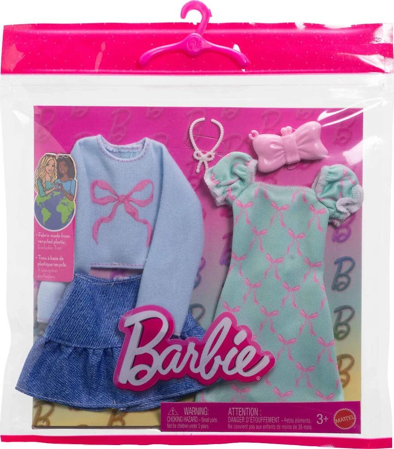 Barbie - Tenues - 2 tenues et 2 accessoires pour poupée Barbie