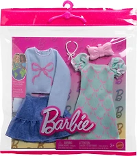 Barbie - Tenues - 2 tenues et 2 accessoires pour poupée Barbie