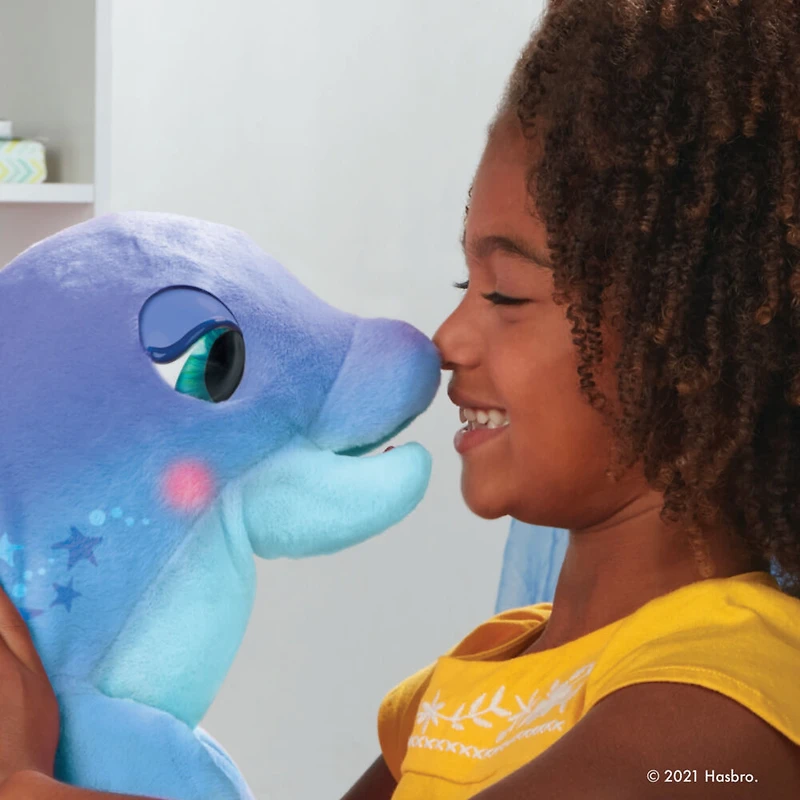 furReal Dazzlin' Dimples My Playful Dolphin, 80+ Sounds and Reactions, Interactive Toy Electronic Pet