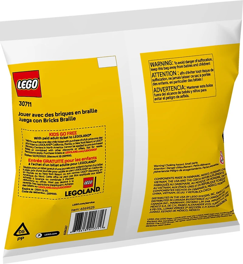 LEGO Braille Bricks Play with Braille Bricks 30711