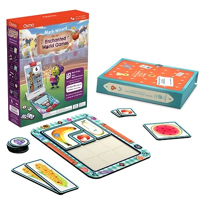 Osmo - Math Wizard et le Monde Enchanté Jeux - Niveau CP-CE1 - Multiplications - Jouet STIM (Une base Osmo est nécessaire pour jouer)