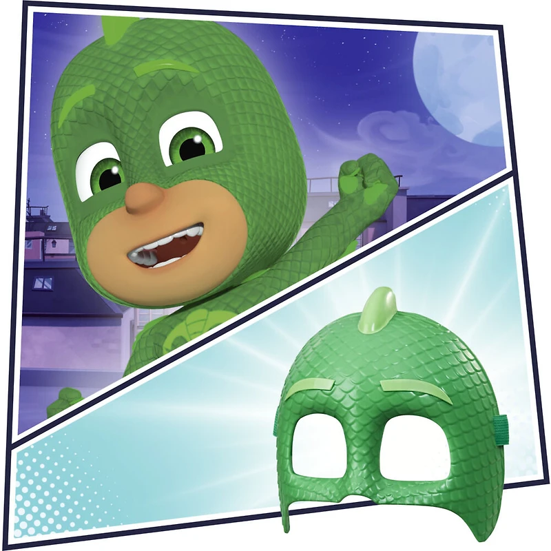 PJ Masks Hero Mask (Gekko) Preschool Toy, Dress-Up Costume Mask