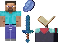 Minecraft-Steve Diamond Level-Figurine articulée 14 cm et accessoires