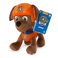 PAW Patrol - Peluche Zuma de 20 cm, peluche en position debout avec détails cousus