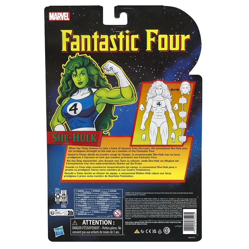 Marvel Legends Series, figurine She-Hulk inspirée bandes dessinées Fantastic Four