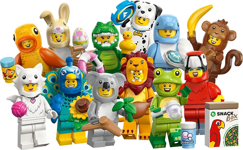 LEGO Minifigures Animaux Série 28, Boîtes Mystères, Jouet de Petit Animal à Collectionner pour les 5 Ans et Plus 71051