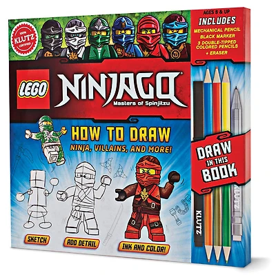 LEGO NINJAGO How to Draw Ninja, Villains, and More! - English Edition