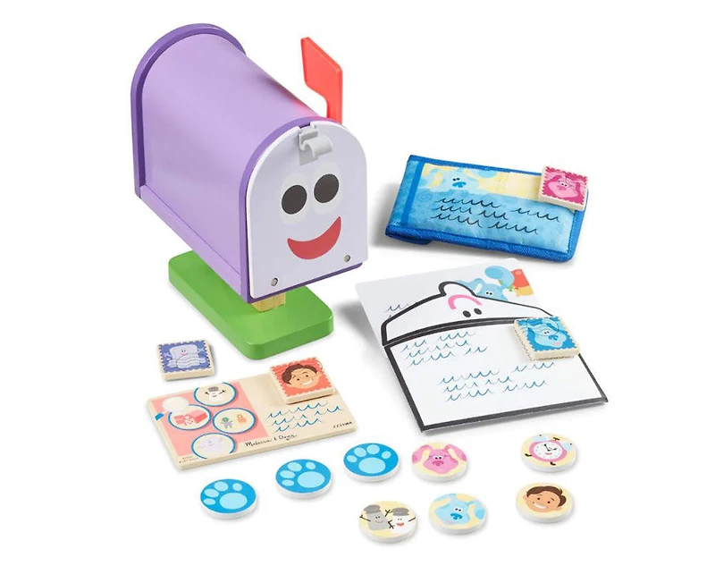 Blue's Clues and Vous! Ensemble de jeu de boîte aux lettres en bois