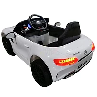 KidsVip 12V Enfants et Tout-Petits Mercedes GT Edition Voiture Eléctrique avec Commande à Distance - Blanc