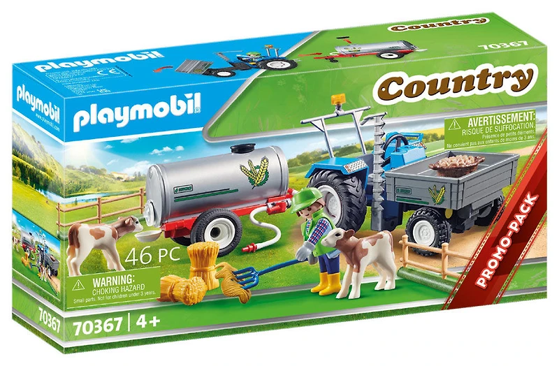 Playmobil - Agriculteur avec faucheuse et citerne
