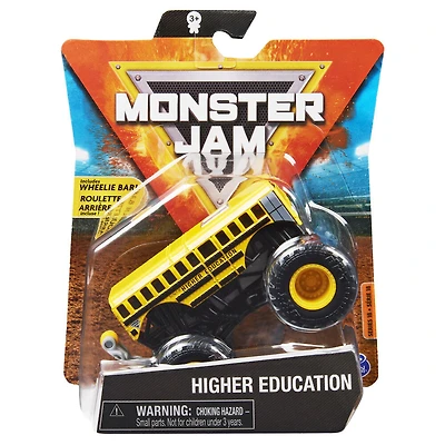 Monster Jam, Monster truck Higher Education officiel, véhicule en métal moulé, série Arena Favorites, échelle 1:64