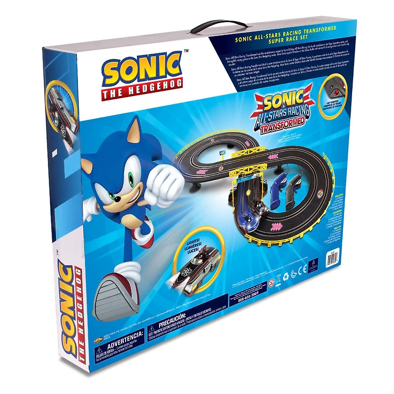 Voiture télécommandée NKOK Sonic & Shadow Slot Car (pistes d'environ 8 pieds)