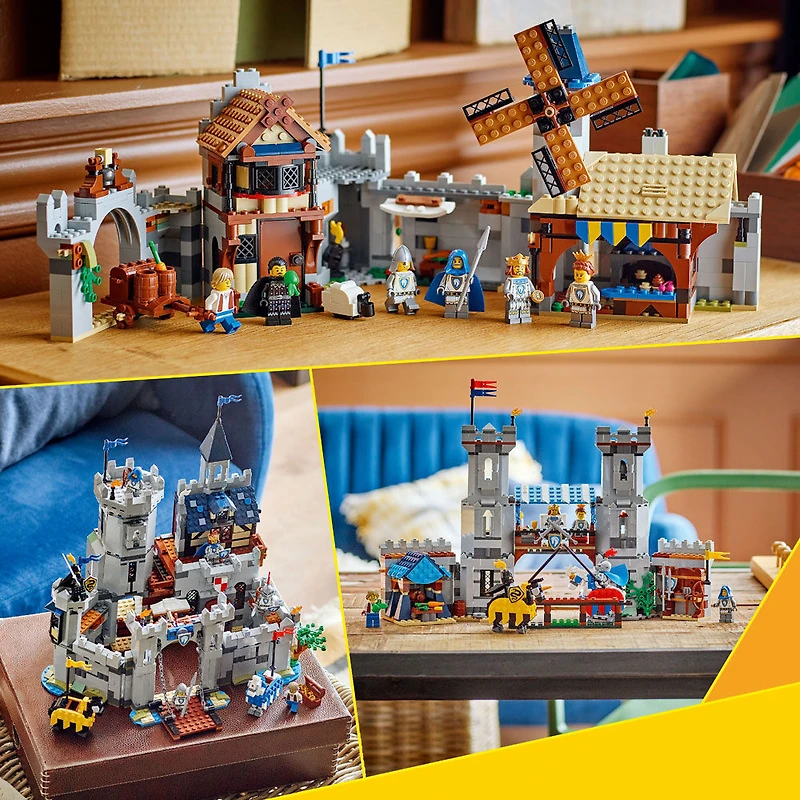 LEGO Creator Le Château Médiéval du Chevalier, Ensemble de Jeu Transformable en Joute ou en Ville 31168
