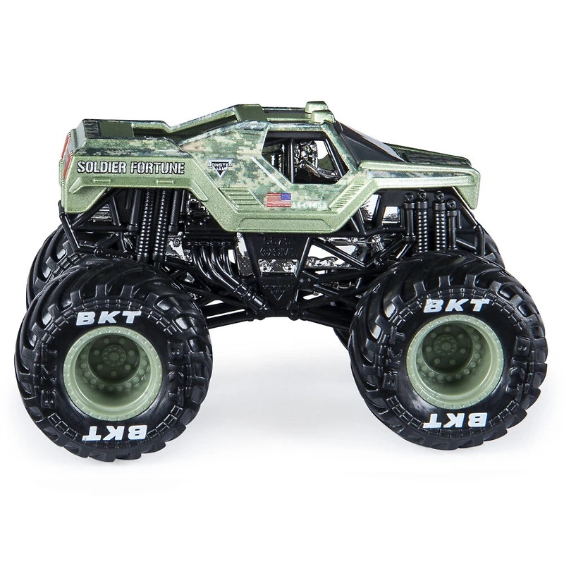 Monster Jam, Monster truck Soldier Fortune, véhicule en métal moulé, série Legacy Trucks, échelle 1:64