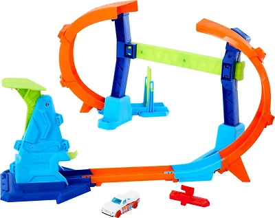 Hot Wheels-Coffret Piste Looping et Saut Piste Multi Crash-coffret