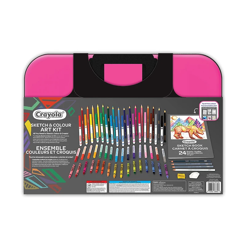 Crayola Sketch & Colour Art Kit - Pink