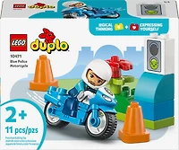 LEGO DUPLO Town Blue Police Motorcycle Toy - Toddler Learning Toy for Boys & Girls, Ages 2+ - 10471
