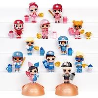 Poupées scintillantes de base-ball L.O.L. Surprise All-Star B.B.s série 1 sport avec 8 Surprises