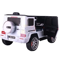 KidsVip 12V Kids & Toddlers Mercedes G63 Ride on car w/Remote Control - White