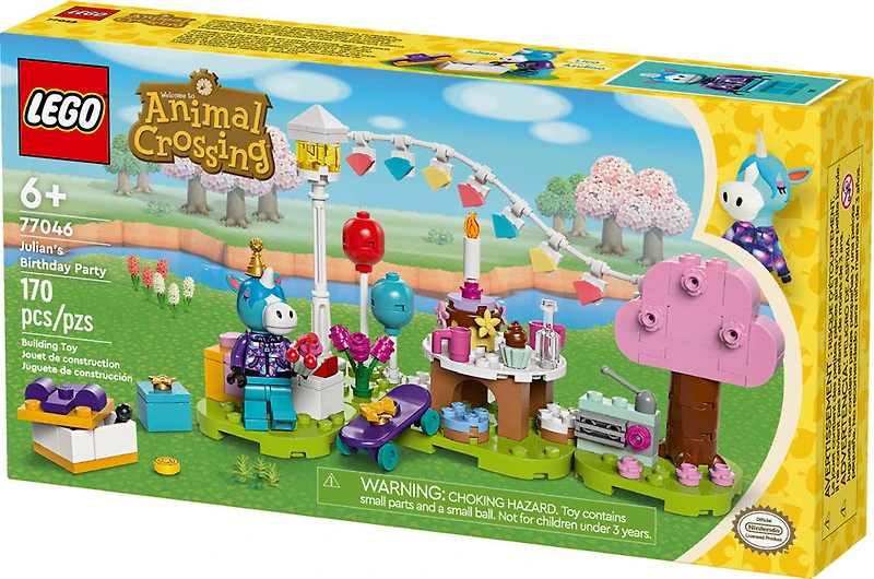 LEGO Animal Crossing Julian's Birthday Party Video Game Toy 77046