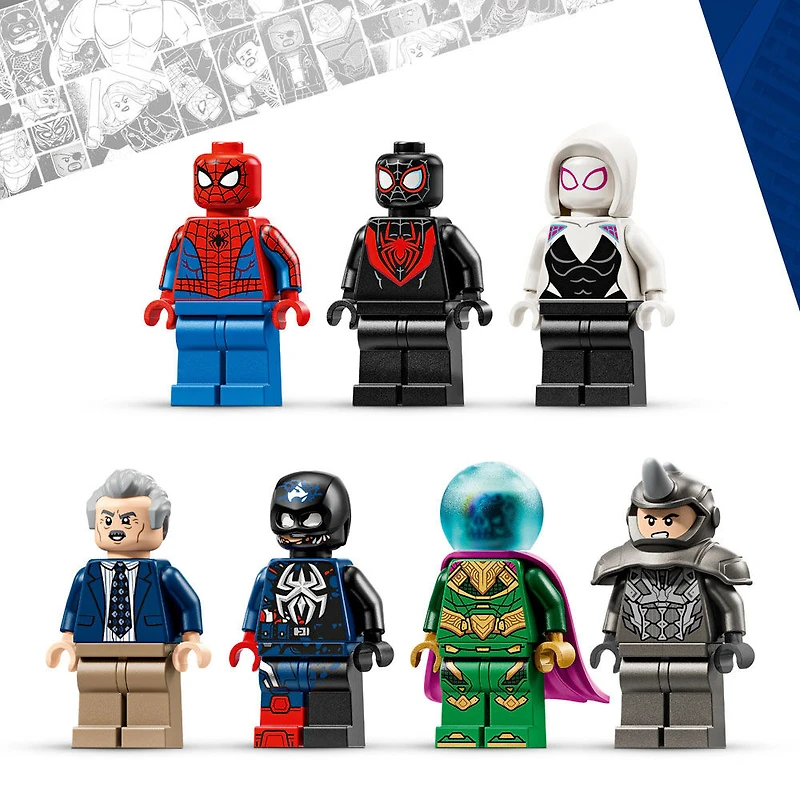 LEGO Marvel Spider-Man contre Mysterio : le Daily Bugle - Jouet de Construction de Jeu de Simulation de Superhéros - 76342