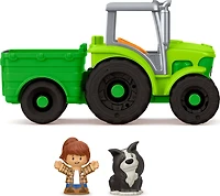 Fisher-Price Little People Tracteur à pousser, multilingue