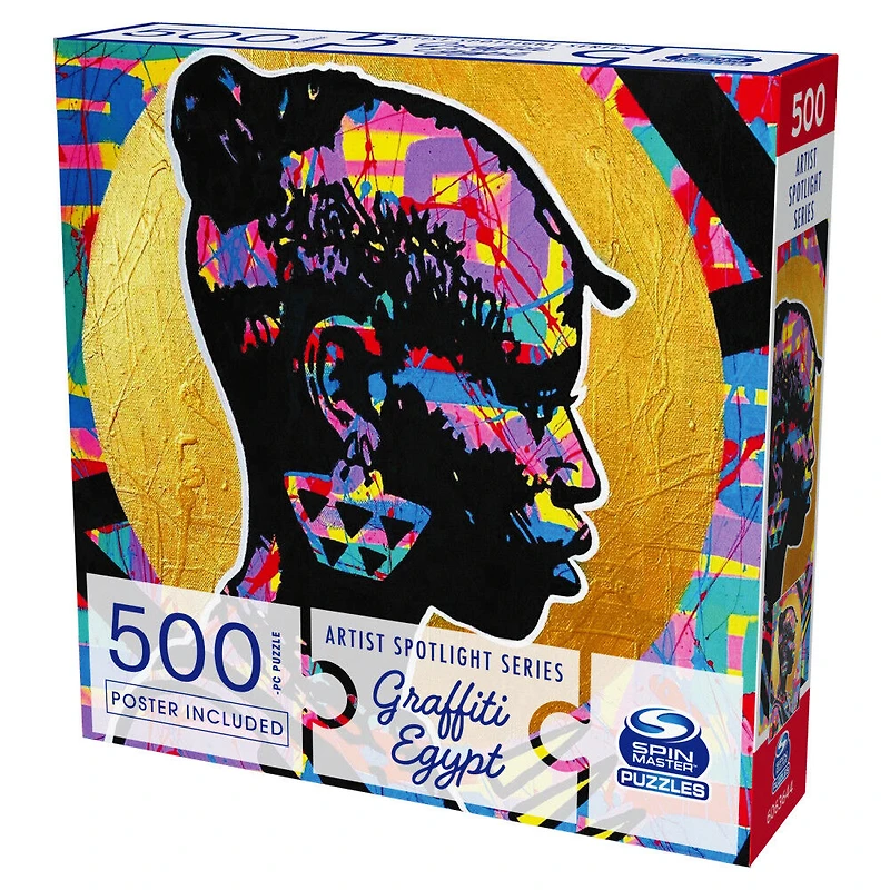Puzzle 500 pièces, Graffiti Egypt, A Battle of Roses, par Spin Master Puzzles - Édition anglaise