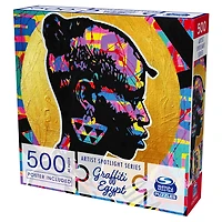 Puzzle 500 pièces, Graffiti Egypt, A Battle of Roses, par Spin Master Puzzles - Édition anglaise